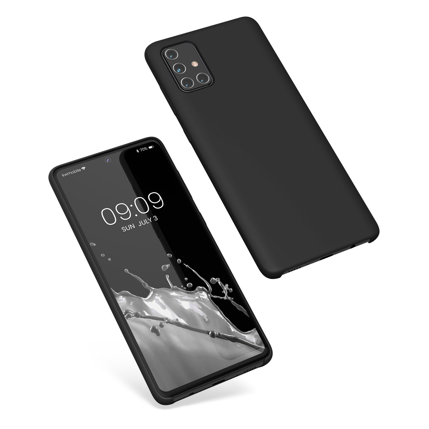 kwmobile Handyhülle für Samsung Galaxy A71 Hülle - Case Silikon - Kabelloses Laden - Schutzhülle Cover