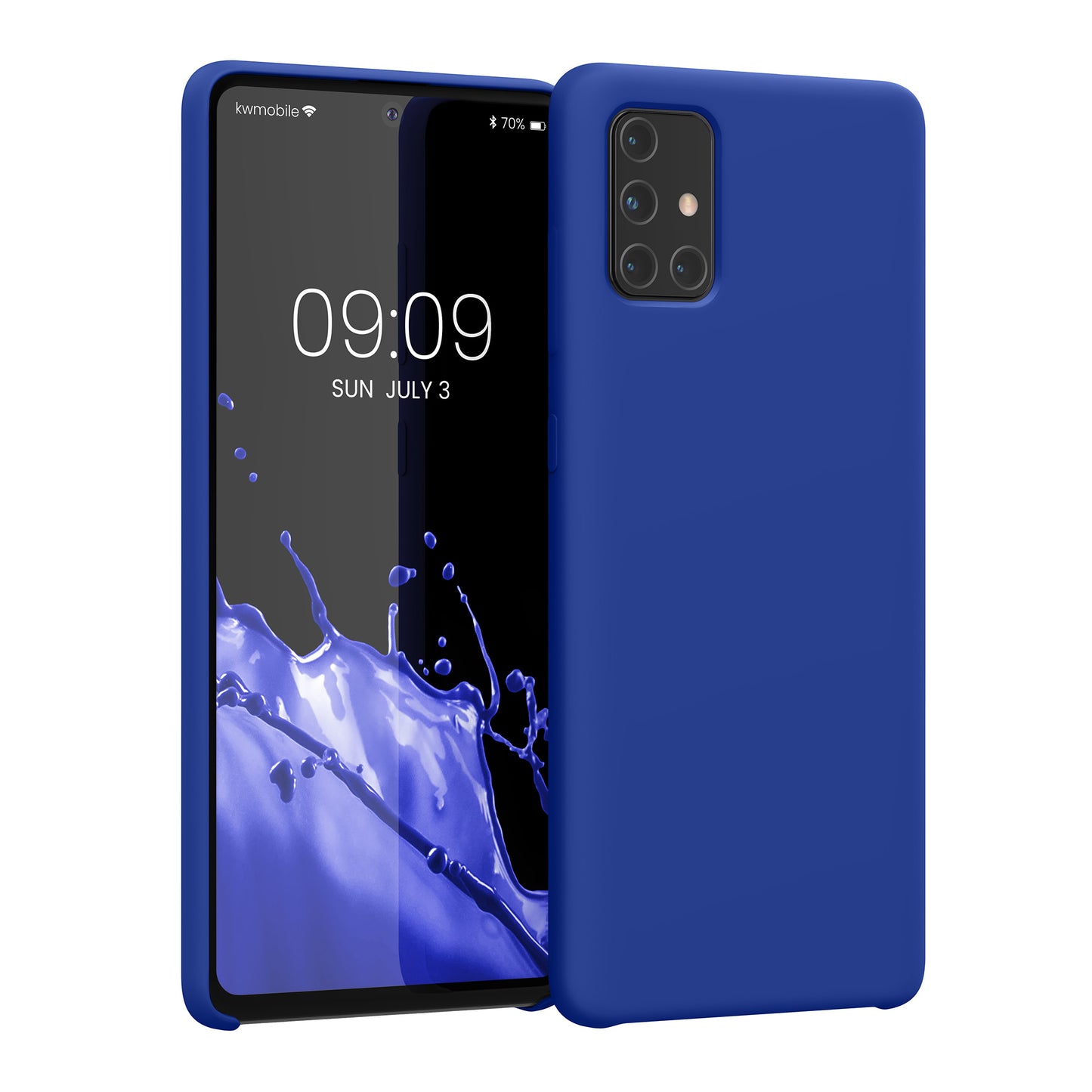 kwmobile Handyhülle für Samsung Galaxy A71 Hülle - Case Silikon - Kabelloses Laden - Schutzhülle Cover
