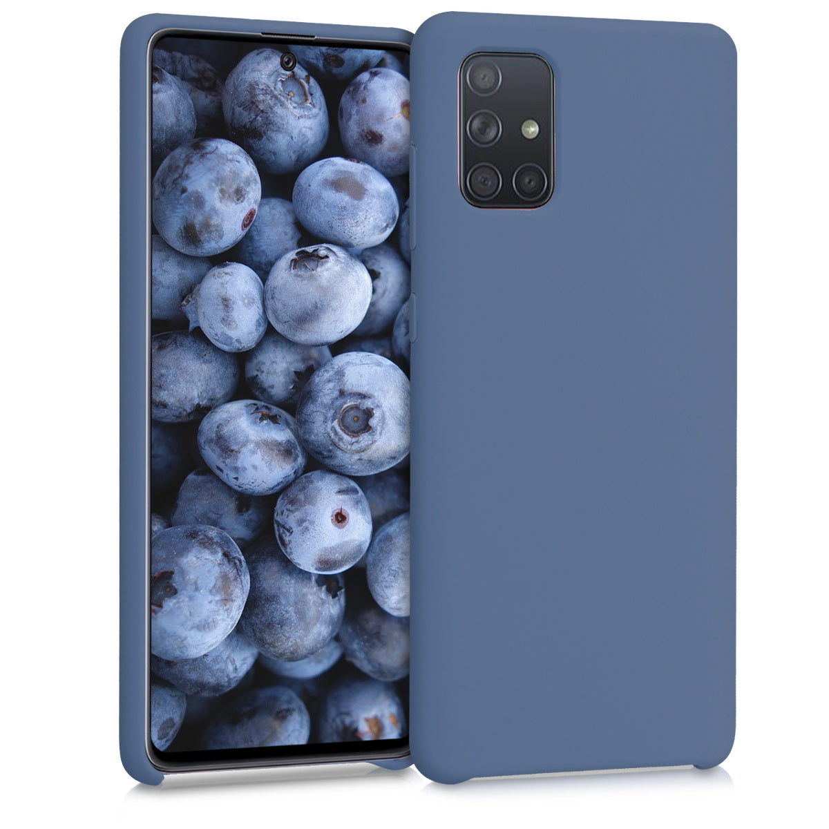 kwmobile Handyhülle für Samsung Galaxy A71 Hülle - Case Silikon - Kabelloses Laden - Schutzhülle Cover