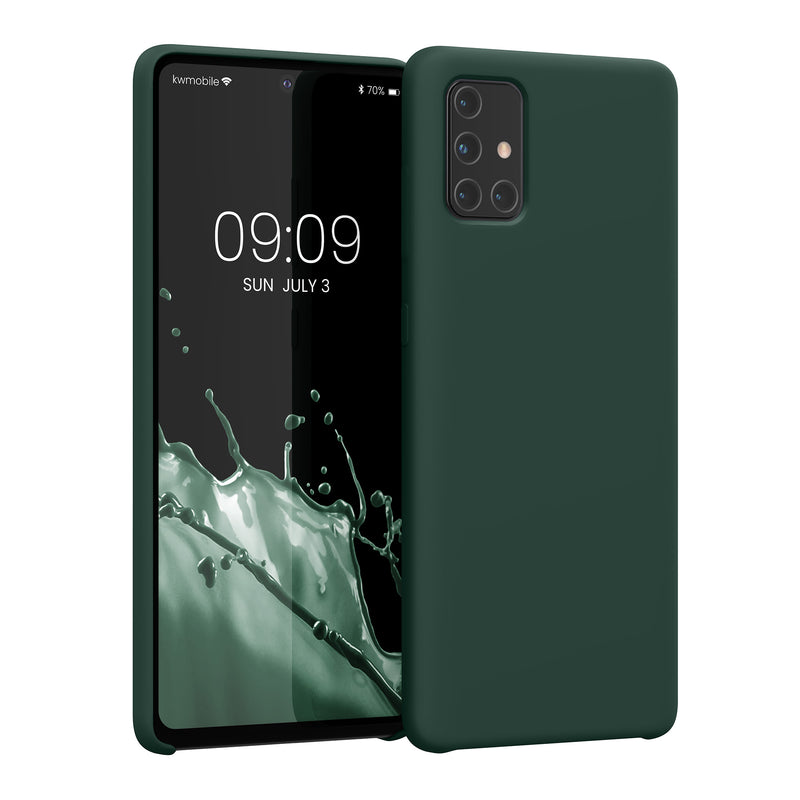 kwmobile Handyhülle für Samsung Galaxy A71 Hülle - Case Silikon - Kabelloses Laden - Schutzhülle Cover