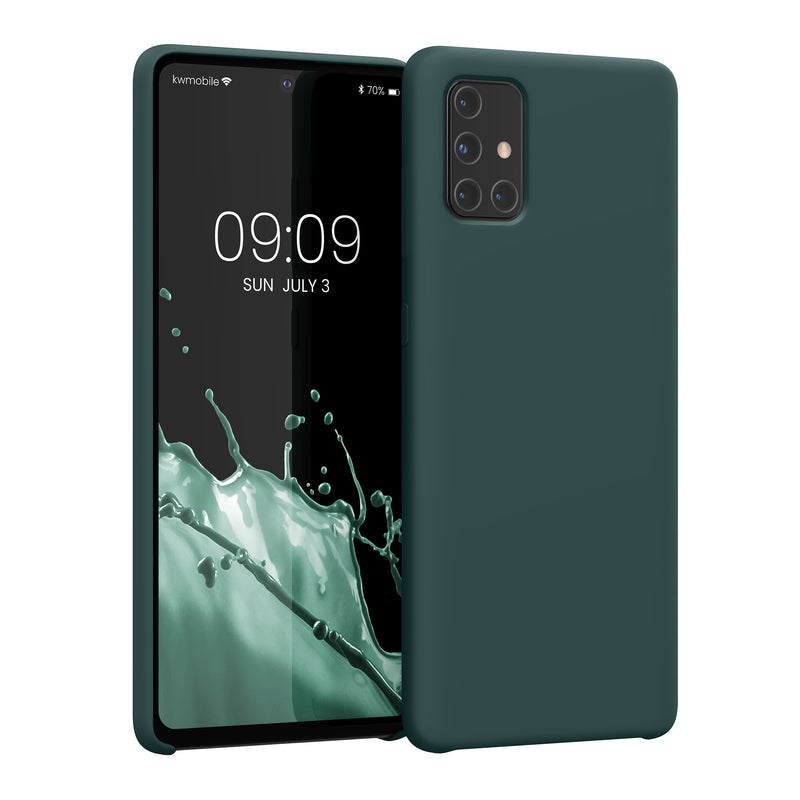 kwmobile Handyhülle für Samsung Galaxy A71 Hülle - Case Silikon - Kabelloses Laden - Schutzhülle Cover