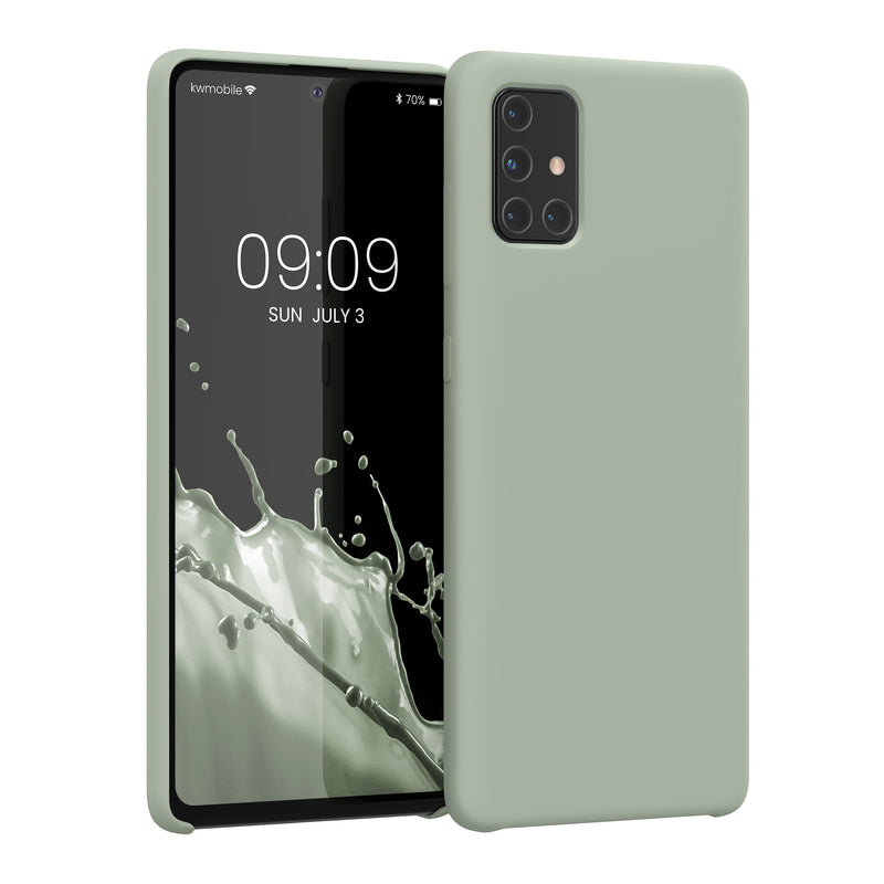 kwmobile Handyhülle für Samsung Galaxy A71 Hülle - Case Silikon - Kabelloses Laden - Schutzhülle Cover