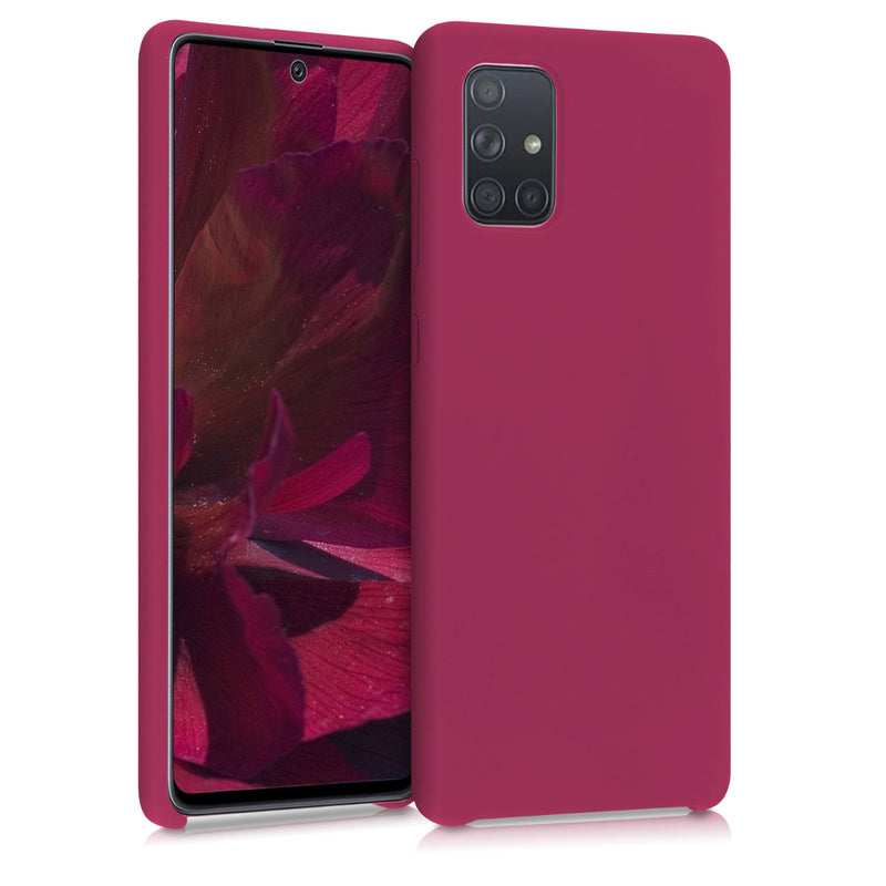 kwmobile Handyhülle für Samsung Galaxy A71 Hülle - Case Silikon - Kabelloses Laden - Schutzhülle Cover