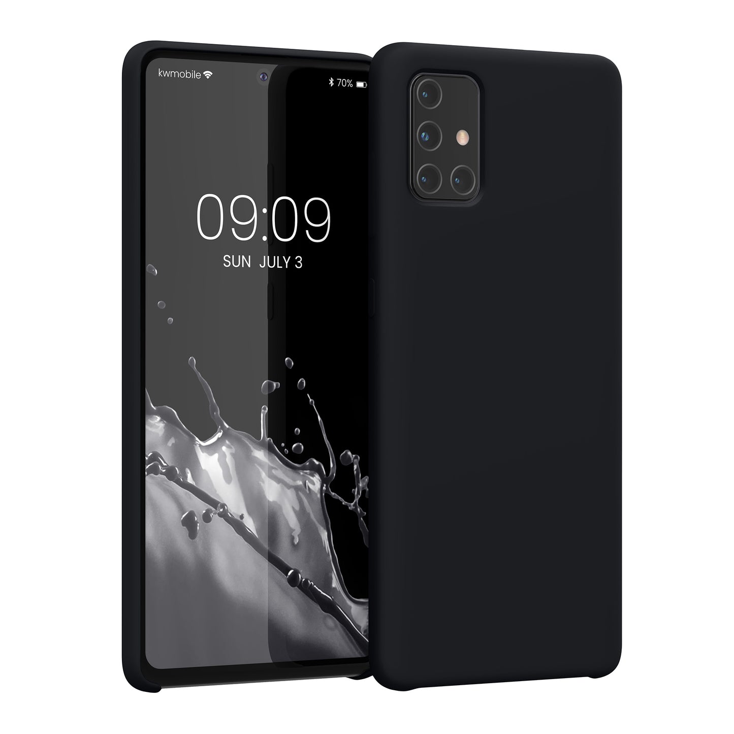 kwmobile Handyhülle für Samsung Galaxy A71 Hülle - Case Silikon - Kabelloses Laden - Schutzhülle Cover