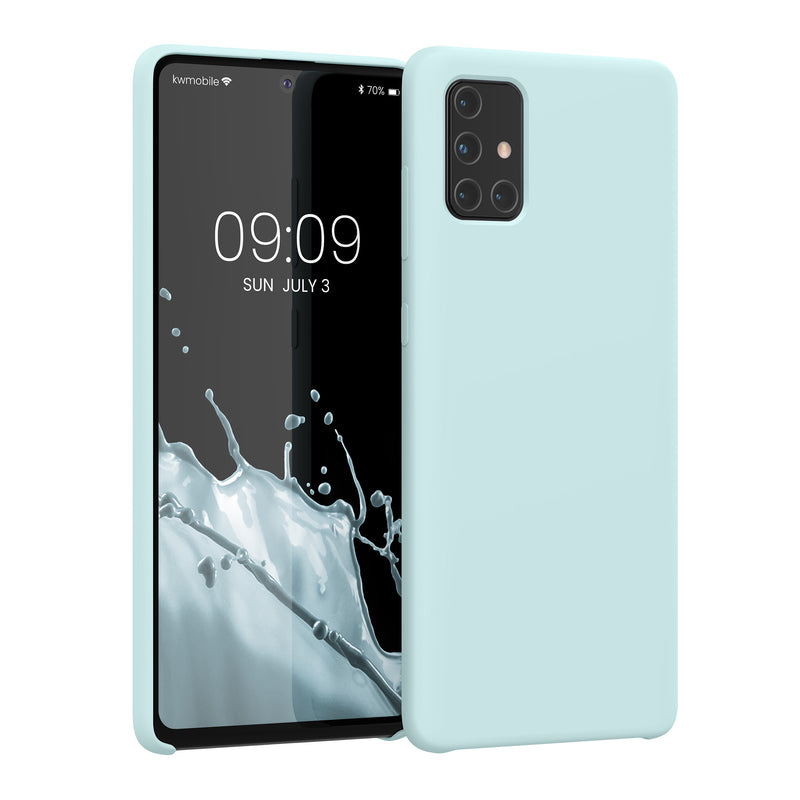 kwmobile Handyhülle für Samsung Galaxy A71 Hülle - Case Silikon - Kabelloses Laden - Schutzhülle Cover