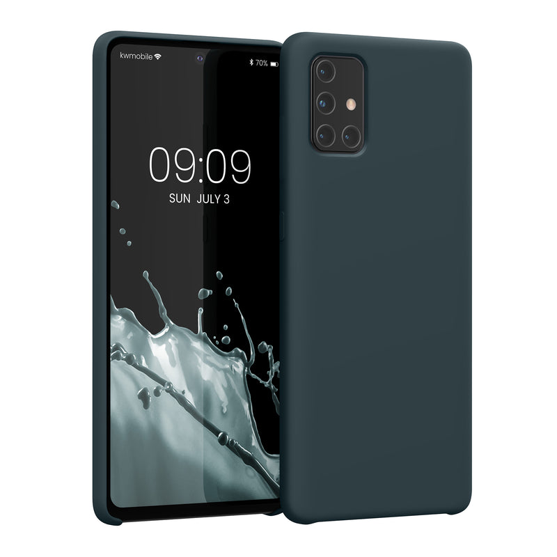 kwmobile Handyhülle für Samsung Galaxy A71 Hülle - Case Silikon - Kabelloses Laden - Schutzhülle Cover