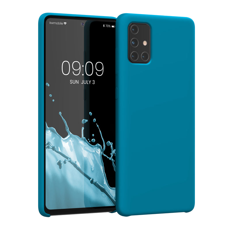 kwmobile Handyhülle für Samsung Galaxy A71 Hülle - Case Silikon - Kabelloses Laden - Schutzhülle Cover