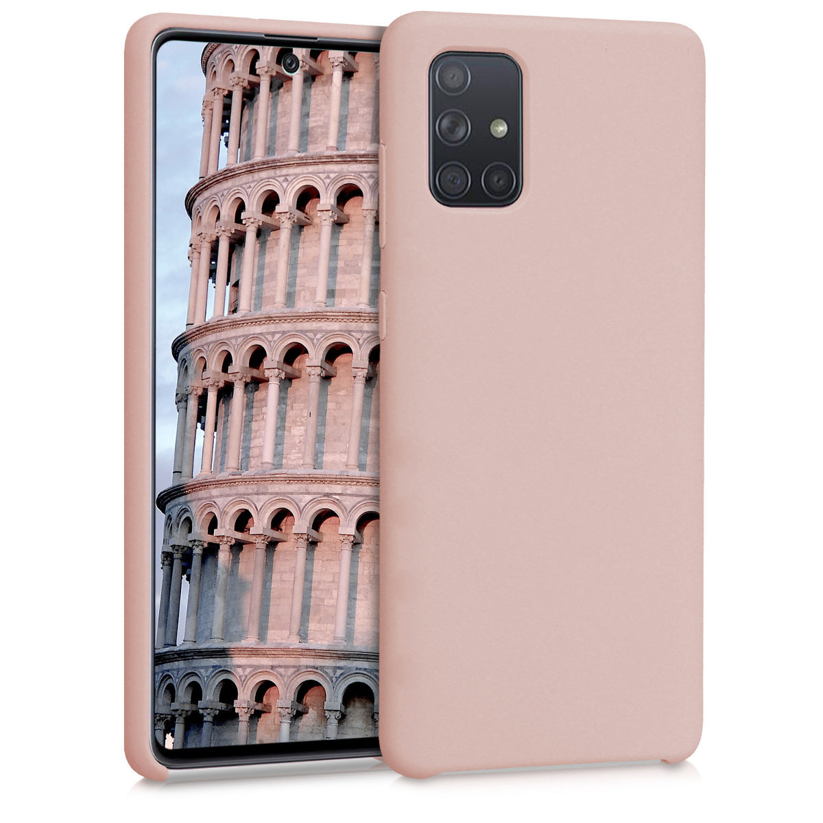 kwmobile Handyhülle für Samsung Galaxy A71 Hülle - Case Silikon - Kabelloses Laden - Schutzhülle Cover