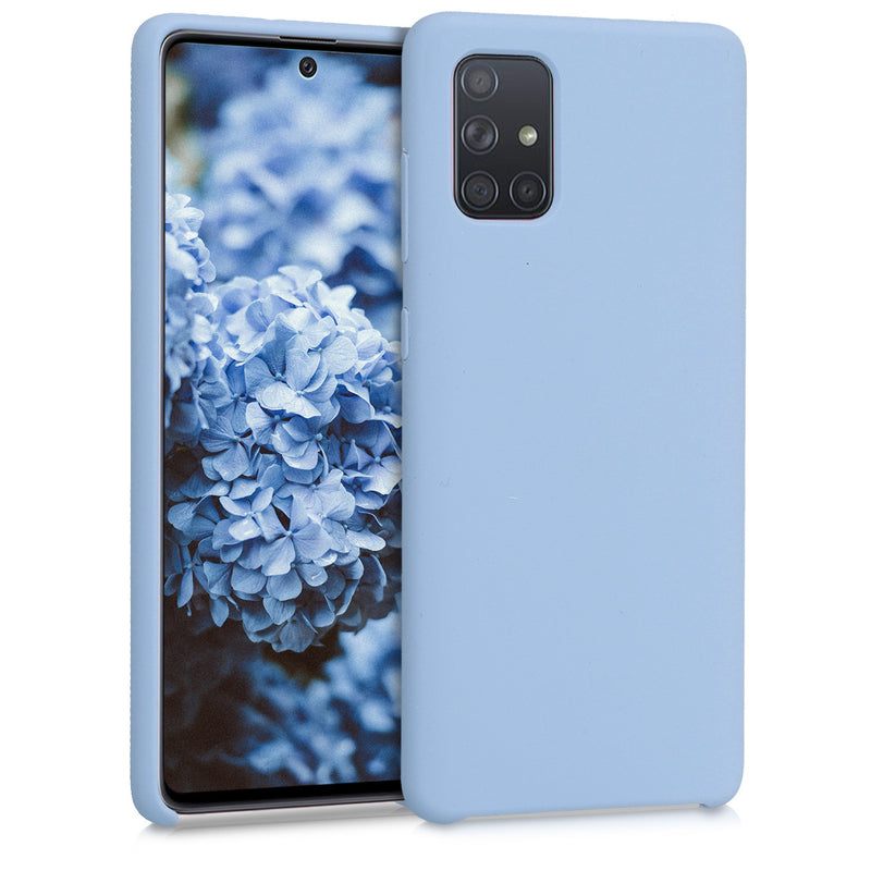 kwmobile Handyhülle für Samsung Galaxy A71 Hülle - Case Silikon - Kabelloses Laden - Schutzhülle Cover