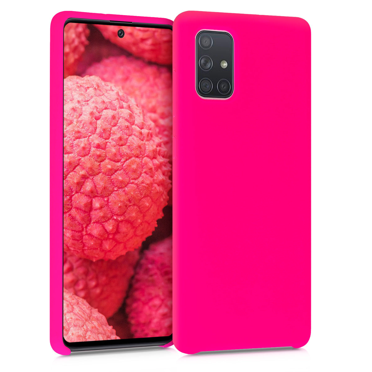 kwmobile Handyhülle für Samsung Galaxy A71 Hülle - Case Silikon - Kabelloses Laden - Schutzhülle Cover