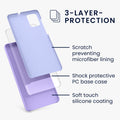 kwmobile Handyhülle für Samsung Galaxy A71 Hülle - Case Silikon - Kabelloses Laden - Schutzhülle Cover