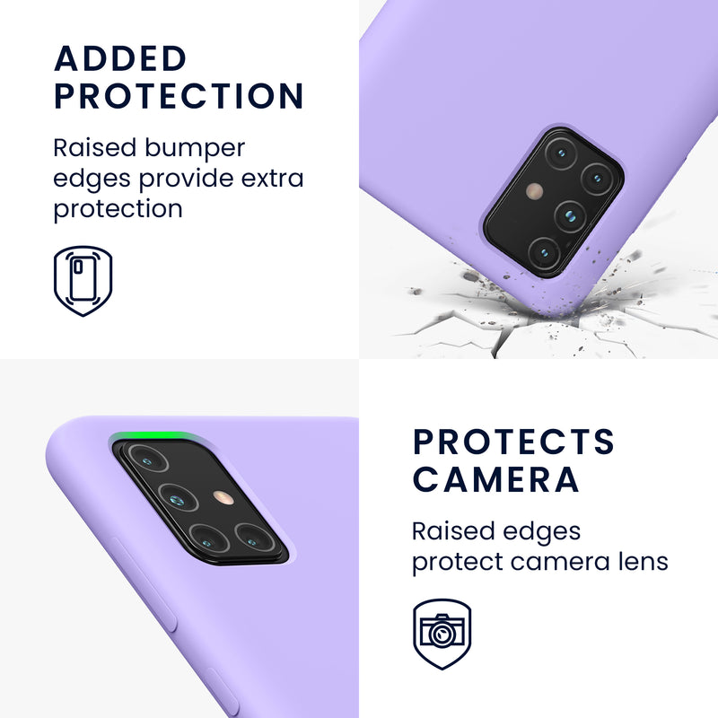 kwmobile Handyhülle für Samsung Galaxy A71 Hülle - Case Silikon - Kabelloses Laden - Schutzhülle Cover