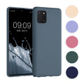 kwmobile Hülle kompatibel mit Samsung Galaxy Note 10 Lite Hülle - weiches TPU Silikon Case - Cover geeignet für kabelloses Laden - Dunkler Schiefer Dunkler Schiefer  