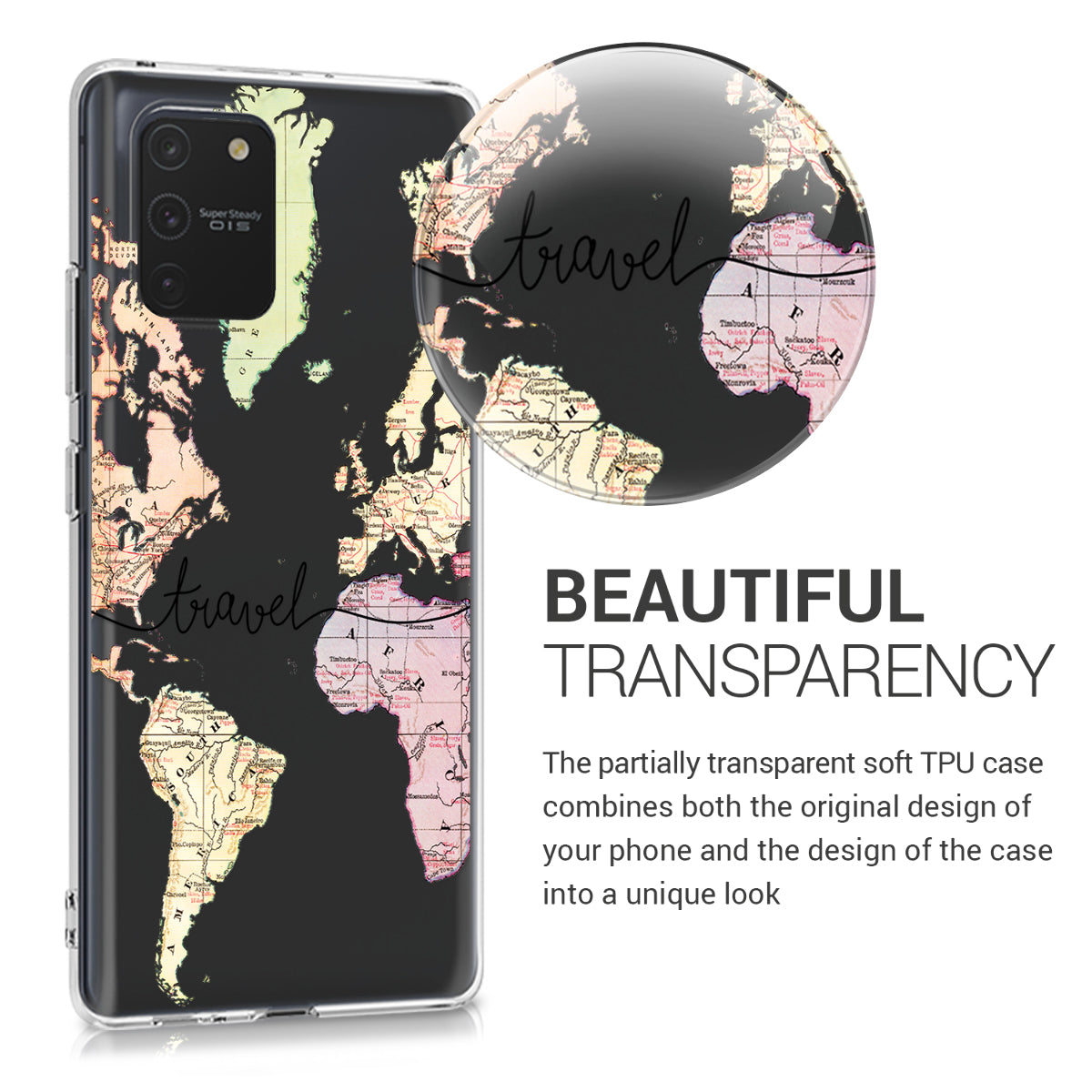 kwmobile Case kompatibel mit Samsung Galaxy S10 Lite - Hülle Silikon transparent