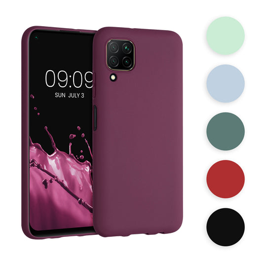 kwmobile Hülle kompatibel mit Huawei P40 Lite Hülle - weiches TPU Silikon Case - Cover geeignet für kabelloses Laden - Neon Pink Neon Pink  