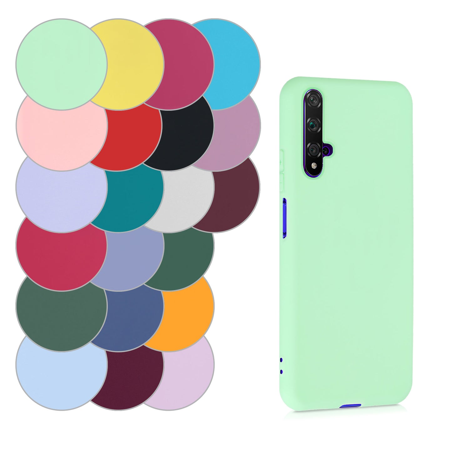 kwmobile Handyhülle für Huawei Nova 5T Hülle - Kabelloses Laden - Schutzhülle Cover