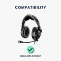 kwmobile Ohr Polster für Bose A20 Aviation Headset Ohrpolster Ersatz Ohrpolster Kopfhörer Ersatzteile Kopfhörer Ersatzpolster Over Ear Headphones