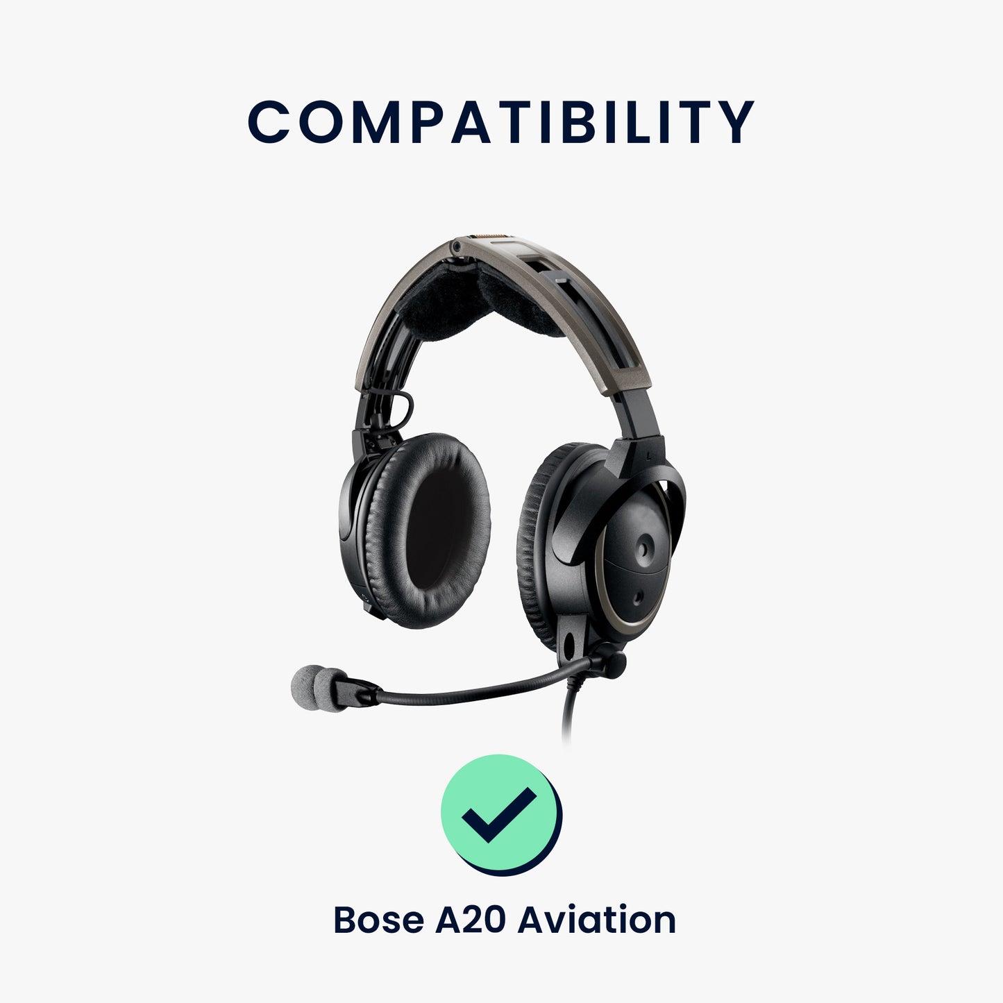 kwmobile Ohr Polster für Bose A20 Aviation Headset Ohrpolster Ersatz Ohrpolster Kopfhörer Ersatzteile Kopfhörer Ersatzpolster Over Ear Headphones