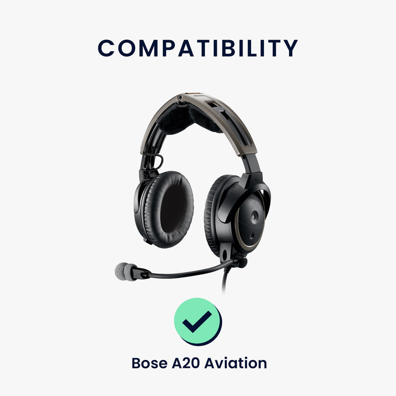 kwmobile Ohr Polster für Bose A20 Aviation Headset Ohrpolster Ersatz Ohrpolster Kopfhörer Ersatzteile Kopfhörer Ersatzpolster Over Ear Headphones