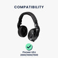 kwmobile Ohr Polster für Pioneer HDJ 2000/1000/1500 Ohrpolster Ersatz Kopfhörer Ersatzteile Over Ear Headphones