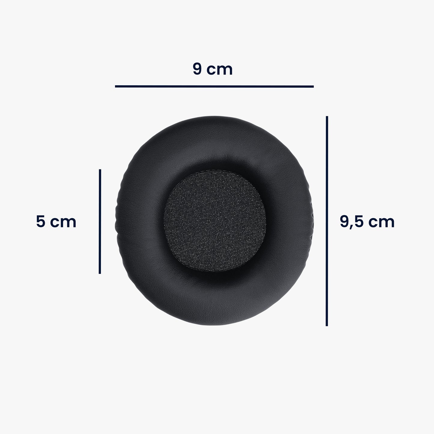 kwmobile Ohr Polster für Pioneer HDJ 2000/1000/1500 Ohrpolster Ersatz Kopfhörer Ersatzteile Over Ear Headphones