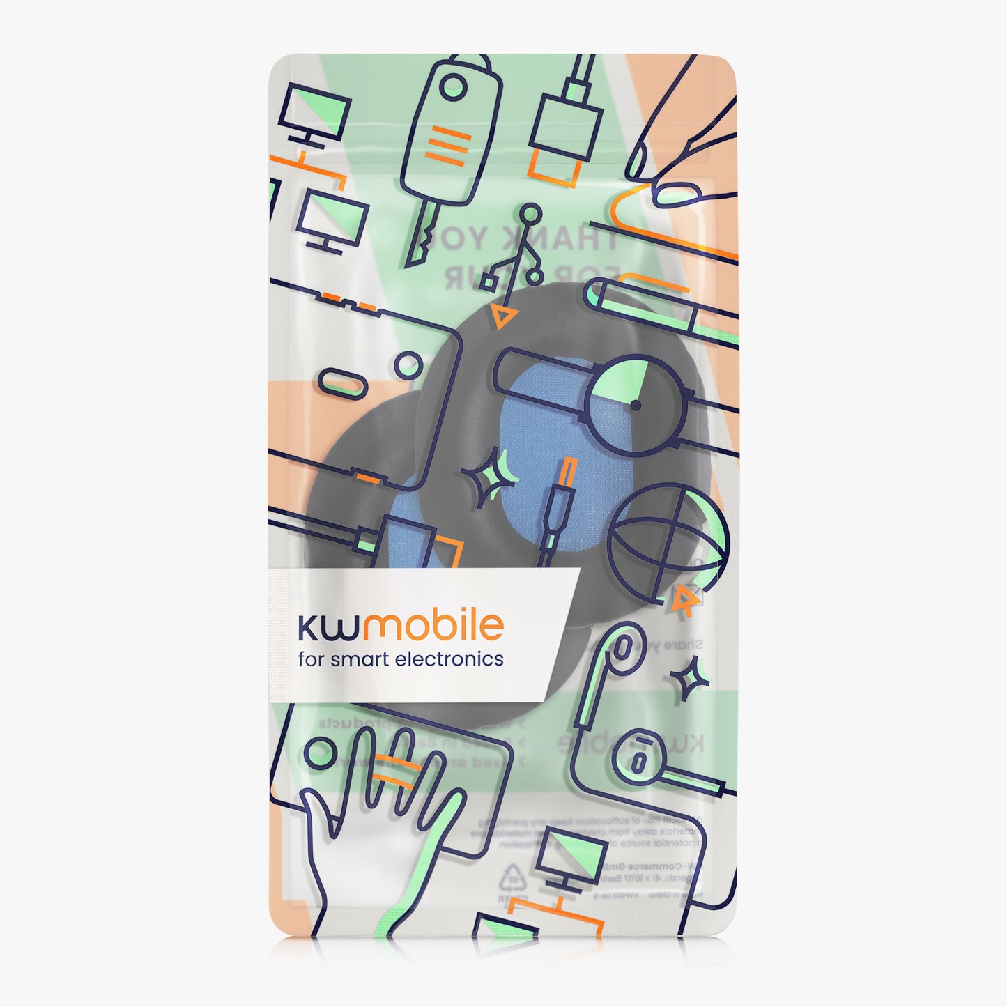 kwmobile Ohr Polster für Sennheiser HD8 / HD8 DJ / HD6 MIX Ohrpolster Ersatz Ohrpolster Kopfhörer Ersatzteile Kopfhörer Ersatzpolster für Over Ear Headphones