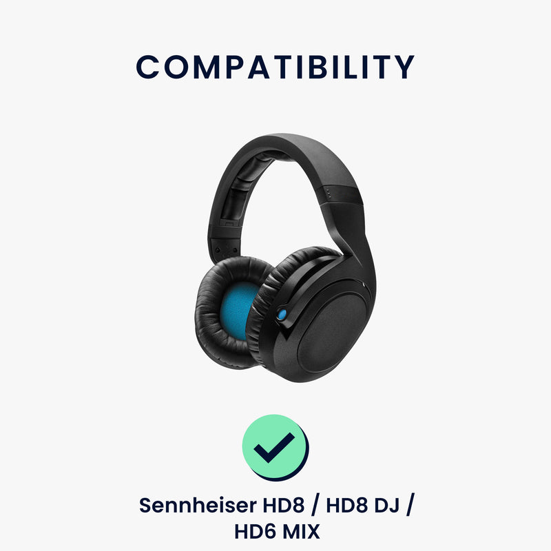 kwmobile Ohr Polster für Sennheiser HD8 / HD8 DJ / HD6 MIX Ohrpolster Ersatz Ohrpolster Kopfhörer Ersatzteile Kopfhörer Ersatzpolster für Over Ear Headphones