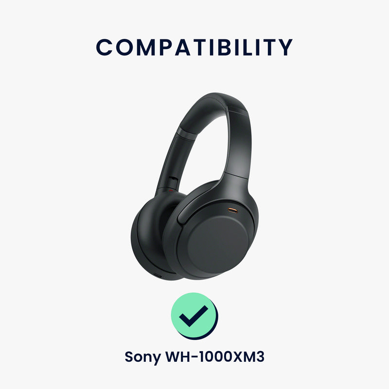 kwmobile Ohr Polster für Sony WH-1000XM3 Ersatz Ohrpolster Kopfhörer Ersatzteile Kopfhörer Ersatzpolster Over Ear Headphones
