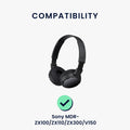 kwmobile Ohr Polster für Sony MDR-ZX100/ZX110/ZX300/V150 Ohrpolster Ersatz Ohrpolster Kopfhörer Ersatzteile Kopfhörer Ersatzpolster Over Ear Headphones