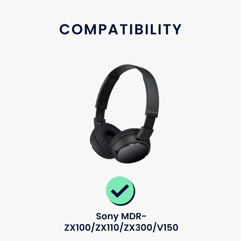 kwmobile Ohr Polster für Sony MDR-ZX100/ZX110/ZX300/V150 Ohrpolster Ersatz Ohrpolster Kopfhörer Ersatzteile Kopfhörer Ersatzpolster Over Ear Headphones