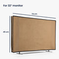 kwmobile 32" TV Abdeckung Indoor Fernseher Hülle Bildschirmschutz Abdeckung TV Bildschirm Staubschutzhülle Fernsehabdeckung