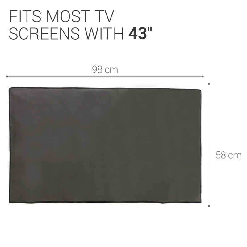 kwmobile 43" TV Abdeckung Indoor - Fernseher Hülle Bildschirmschutz Abdeckung - TV Bildschirm Staubschutzhülle - Fernsehabdeckung