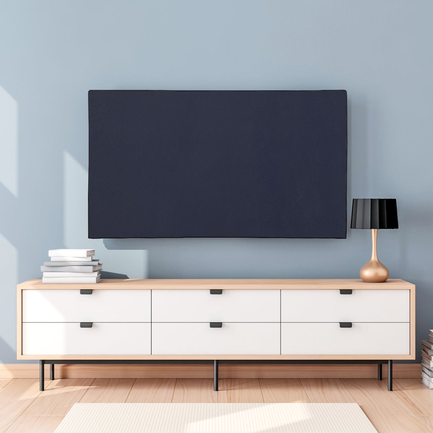 kwmobile 49-50" TV Abdeckung Indoor Fernseher Hülle Bildschirmschutz Abdeckung TV Bildschirm Staubschutzhülle Fernsehabdeckung