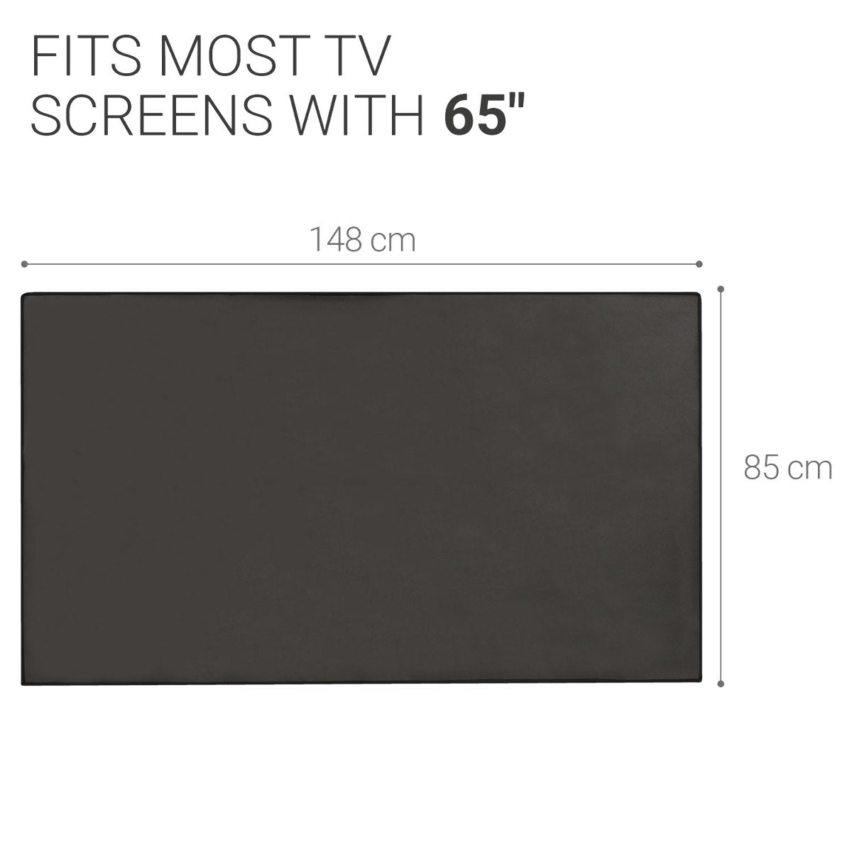 kwmobile 65" TV Abdeckung Indoor Fernseher Hülle Bildschirmschutz Abdeckung TV Bildschirm Staubschutzhülle Fernsehabdeckung
