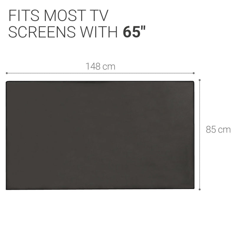 kwmobile 65" TV Abdeckung Indoor Fernseher Hülle Bildschirmschutz Abdeckung TV Bildschirm Staubschutzhülle Fernsehabdeckung