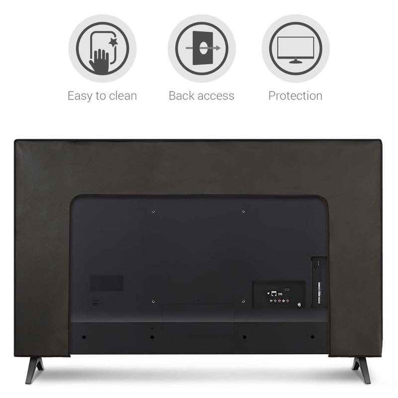 kwmobile 65" TV Abdeckung Indoor Fernseher Hülle Bildschirmschutz Abdeckung TV Bildschirm Staubschutzhülle Fernsehabdeckung