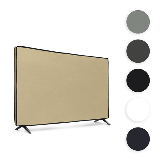 kwmobile 75" TV Abdeckung Indoor - Fernseher Hülle Bildschirmschutz Abdeckung - TV Bildschirm Staubschutzhülle - Fernsehabdeckung - Hellgrau Hellgrau  