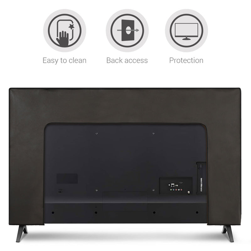 kwmobile 75" TV Abdeckung Indoor Fernseher Hülle Bildschirmschutz Abdeckung TV Bildschirm Staubschutzhülle Fernsehabdeckung
