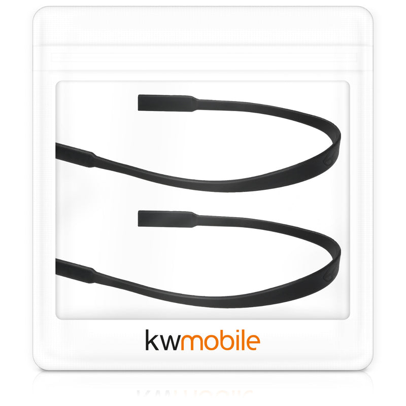 kwmobile Antirutsch Brillenband für Brillenbügel Set - 2x Sportband für Brille - Länge: 17 cm