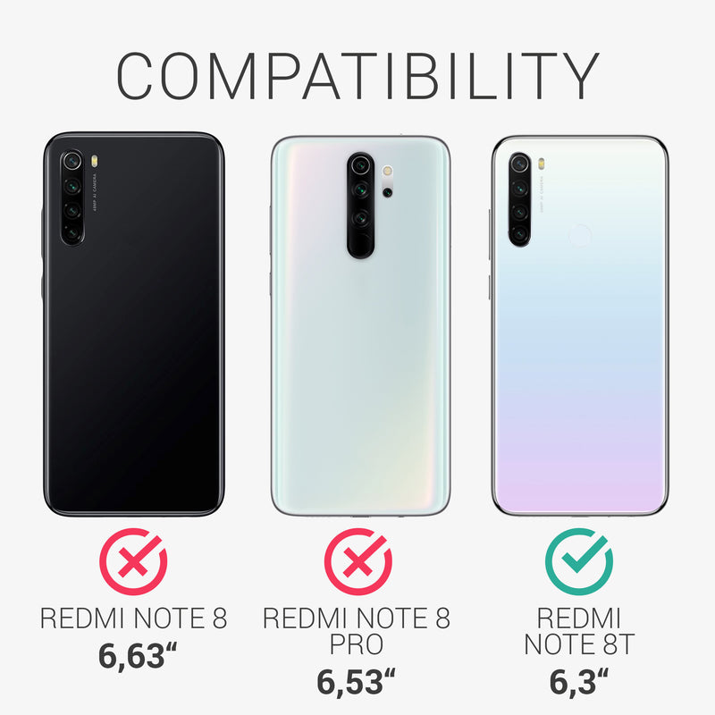 kwmobile Hülle kompatibel mit Xiaomi Redmi Note 8T - Handyhülle Silikon Case