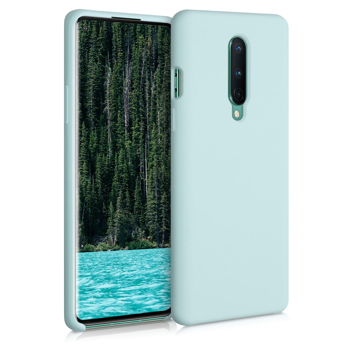 kwmobile Handyhülle für OnePlus 8 (2020) Hülle - Case Silikon - Kabelloses Laden - Schutzhülle Cover