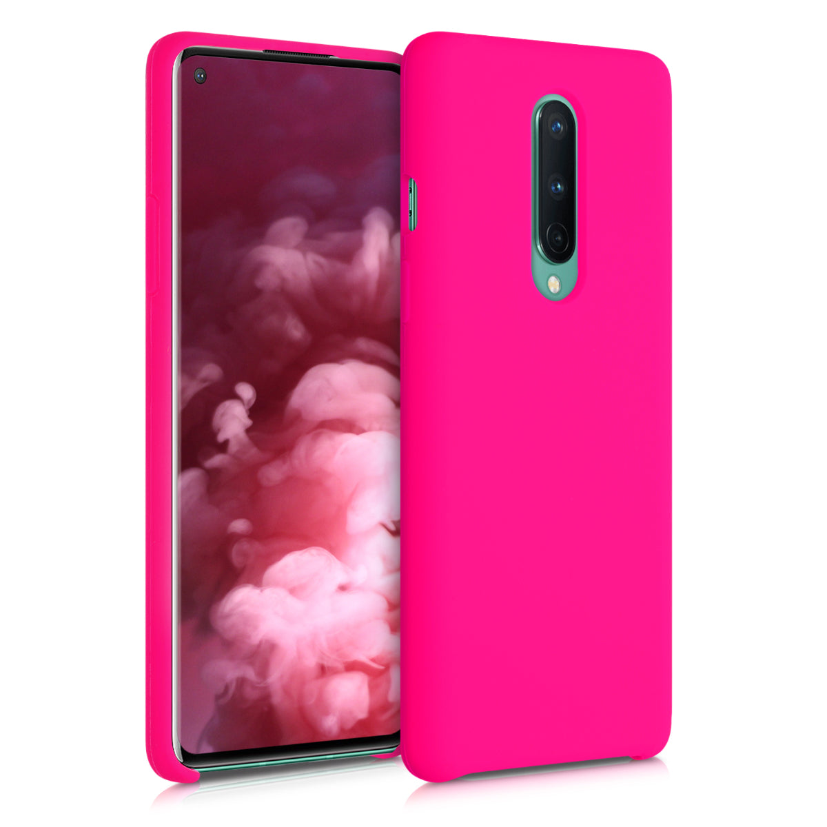 kwmobile Handyhülle für OnePlus 8 (2020) Hülle - Case Silikon - Kabelloses Laden - Schutzhülle Cover