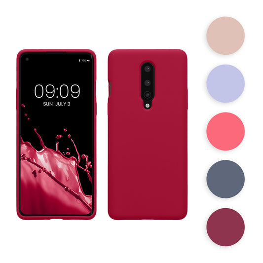 kwmobile Hülle kompatibel mit OnePlus 8 (2020) Hülle - Silikon Handy Case - Handyhülle weiche Oberfläche - kabelloses Laden - Neon Pink Neon Pink  