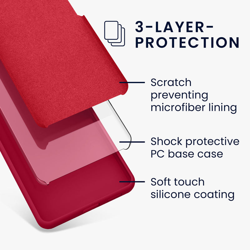 kwmobile Handyhülle für OnePlus 8 (2020) Hülle - Case Silikon - Kabelloses Laden - Schutzhülle Cover