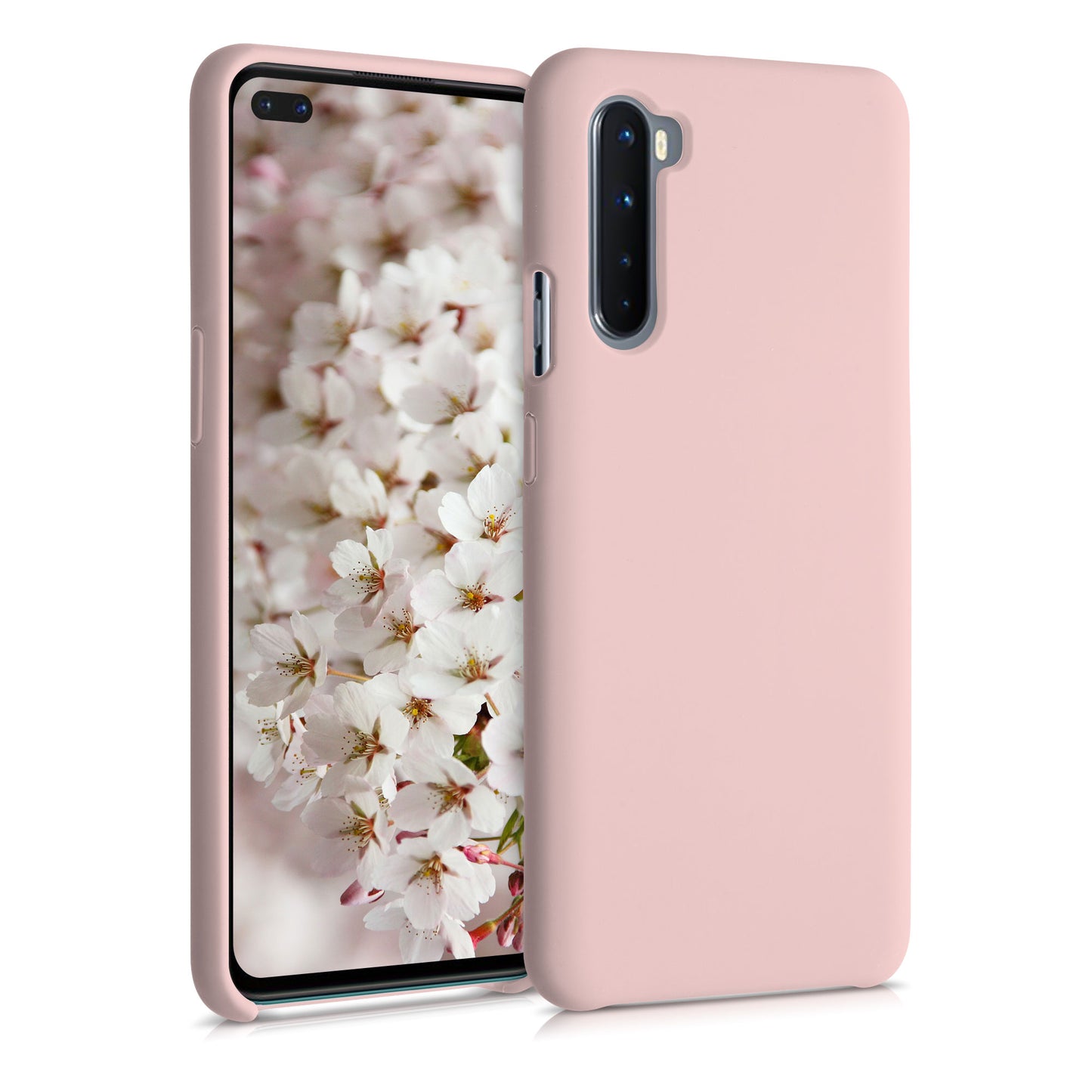 kwmobile Handyhülle für OnePlus Nord Hülle Case Silikon Kabelloses Laden Schutzhülle Cover