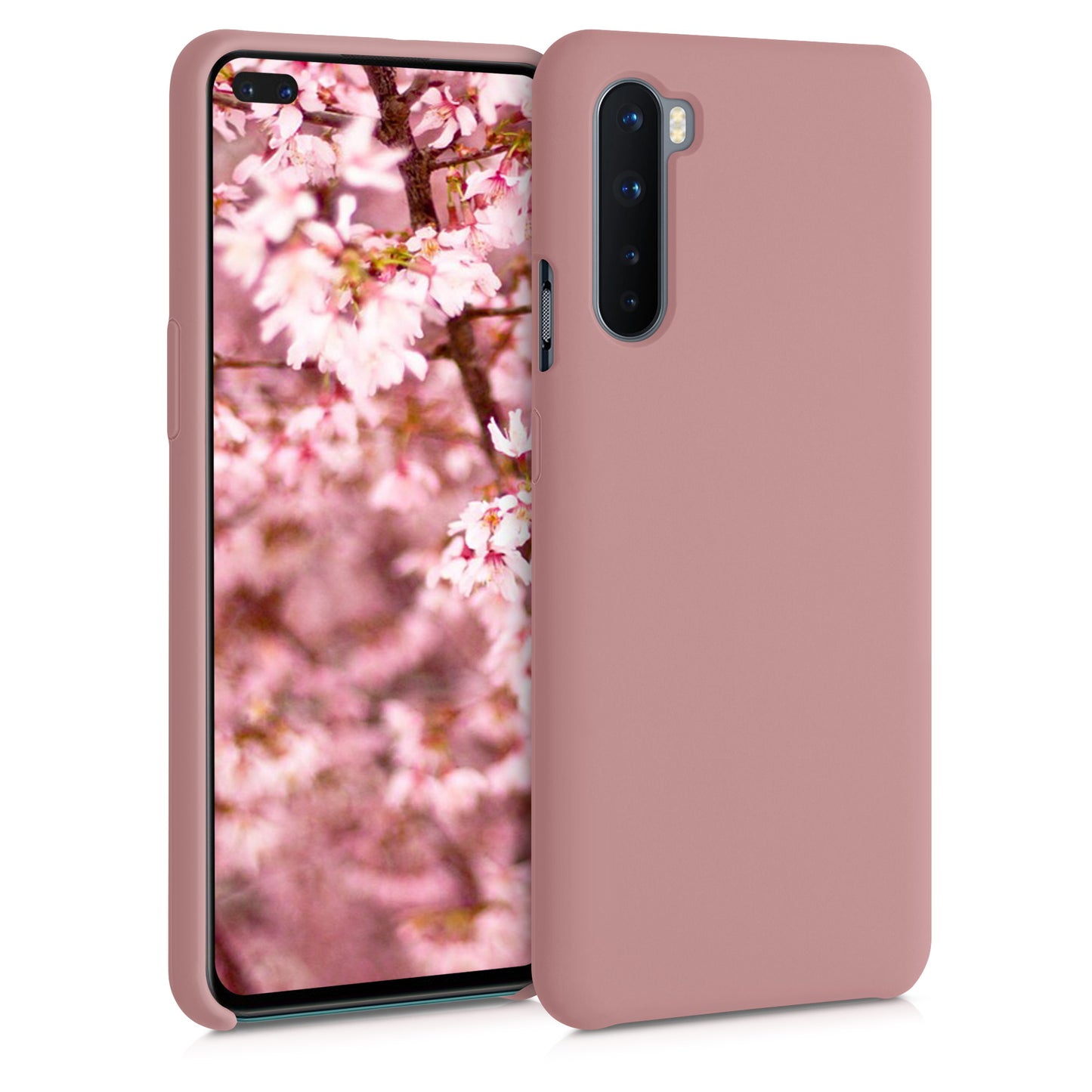 kwmobile Handyhülle für OnePlus Nord Hülle Case Silikon Kabelloses Laden Schutzhülle Cover