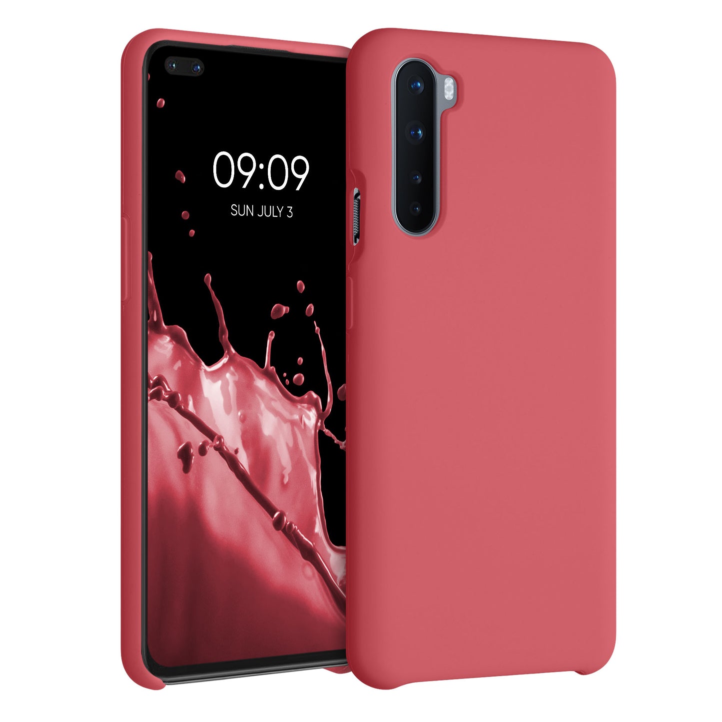 kwmobile Handyhülle für OnePlus Nord Hülle Case Silikon Kabelloses Laden Schutzhülle Cover