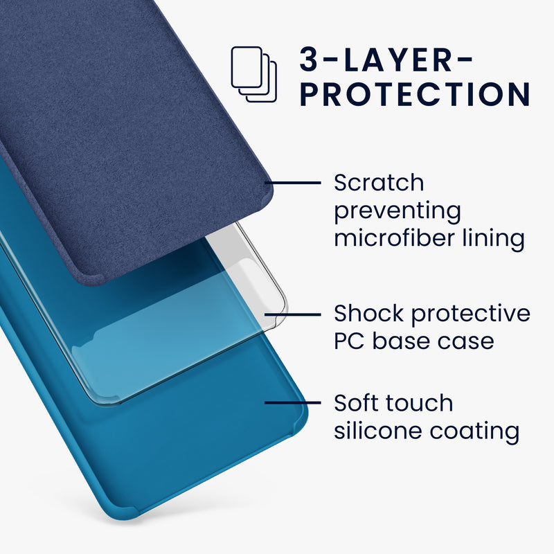 kwmobile Handyhülle für OnePlus Nord Hülle Case Silikon Kabelloses Laden Schutzhülle Cover