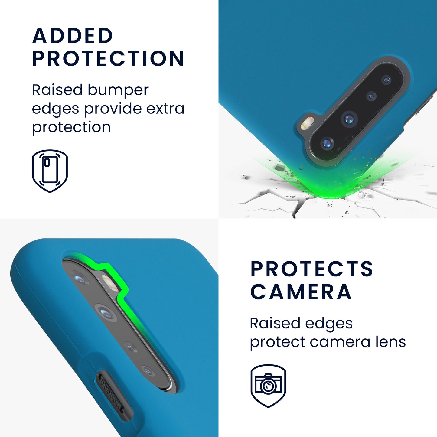 kwmobile Handyhülle für OnePlus Nord Hülle Case Silikon Kabelloses Laden Schutzhülle Cover