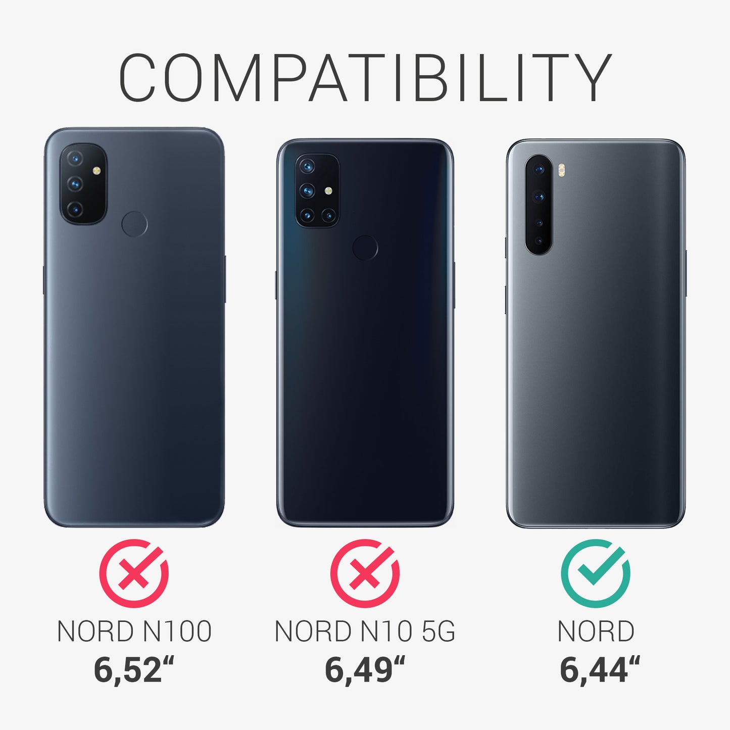 kwmobile Hülle kompatibel mit OnePlus Nord Hülle - Handy Cover - TPU Handyhülle Kompass Vintage